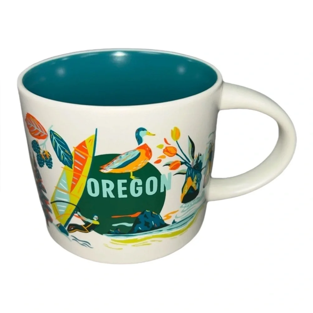 STARBUCKS COFFEE MUG - OREGON Discovery Series Been There collectable Mug cup
